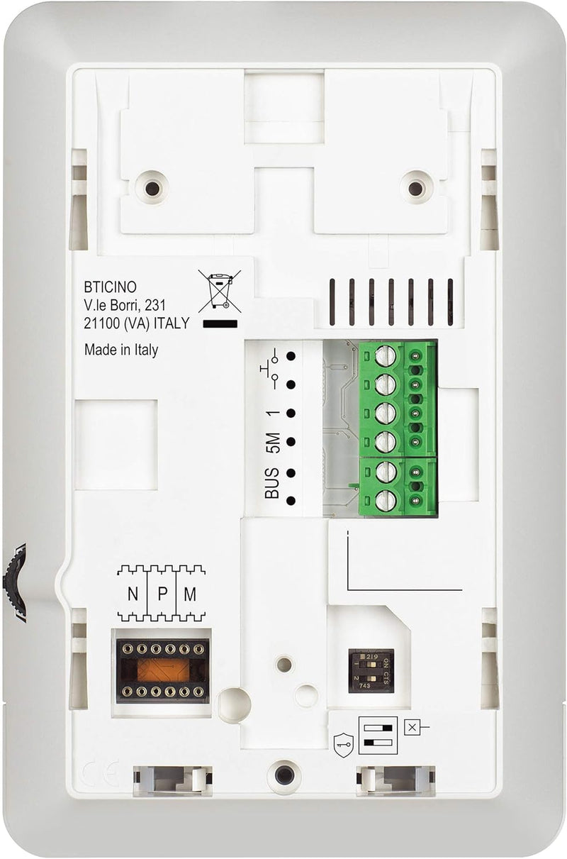 BTICINO, Audio-Türsprechanlage Set, 2-Draht für das 1-Familienhaus mit SFERA Allmetal Audio-Türstati