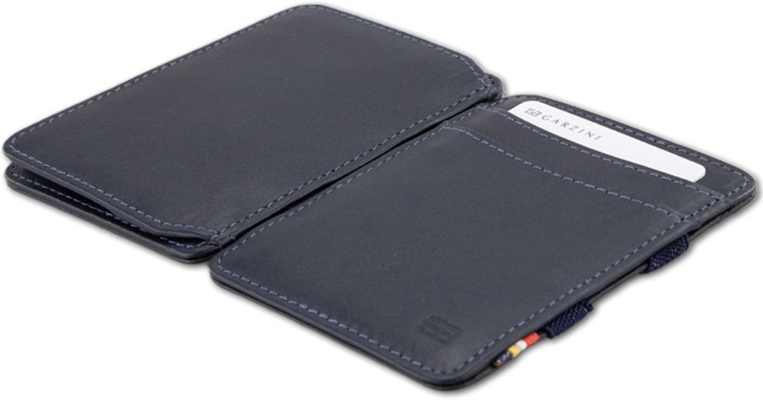 Hunterson Flacher Geldbeutel Fuer Herren aus Leder, Magic Wallet mit RFID-Schutz, Geldboerse mit Kle