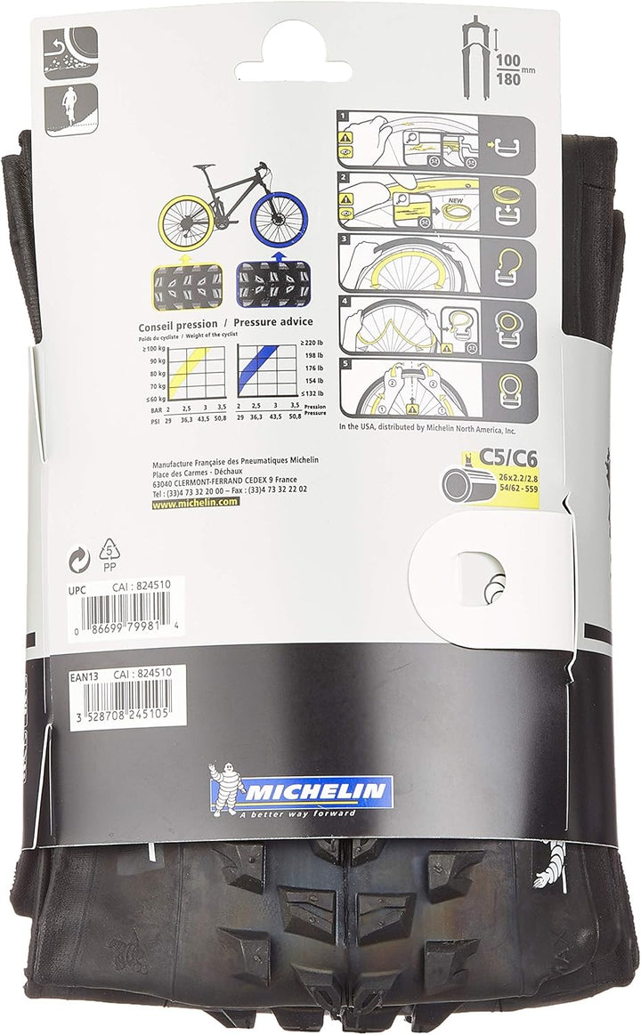 Michelin Herren Wild Rock'r Reifen 26x2.25 / 57-559 Schwarz, 26x2.25 / 57-559 Schwarz