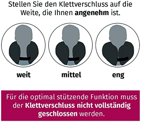 SANDINI TravelFix® Slim Size – Plüsch - Premium Reisekissen Made in EU/Nackenkissen mit ergonomische