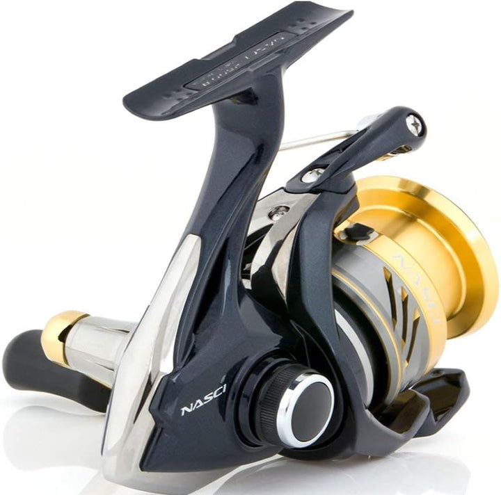 SHIMANO Nasci, Spinning Angelrolle mit Frontbremse C2000S, C2000S