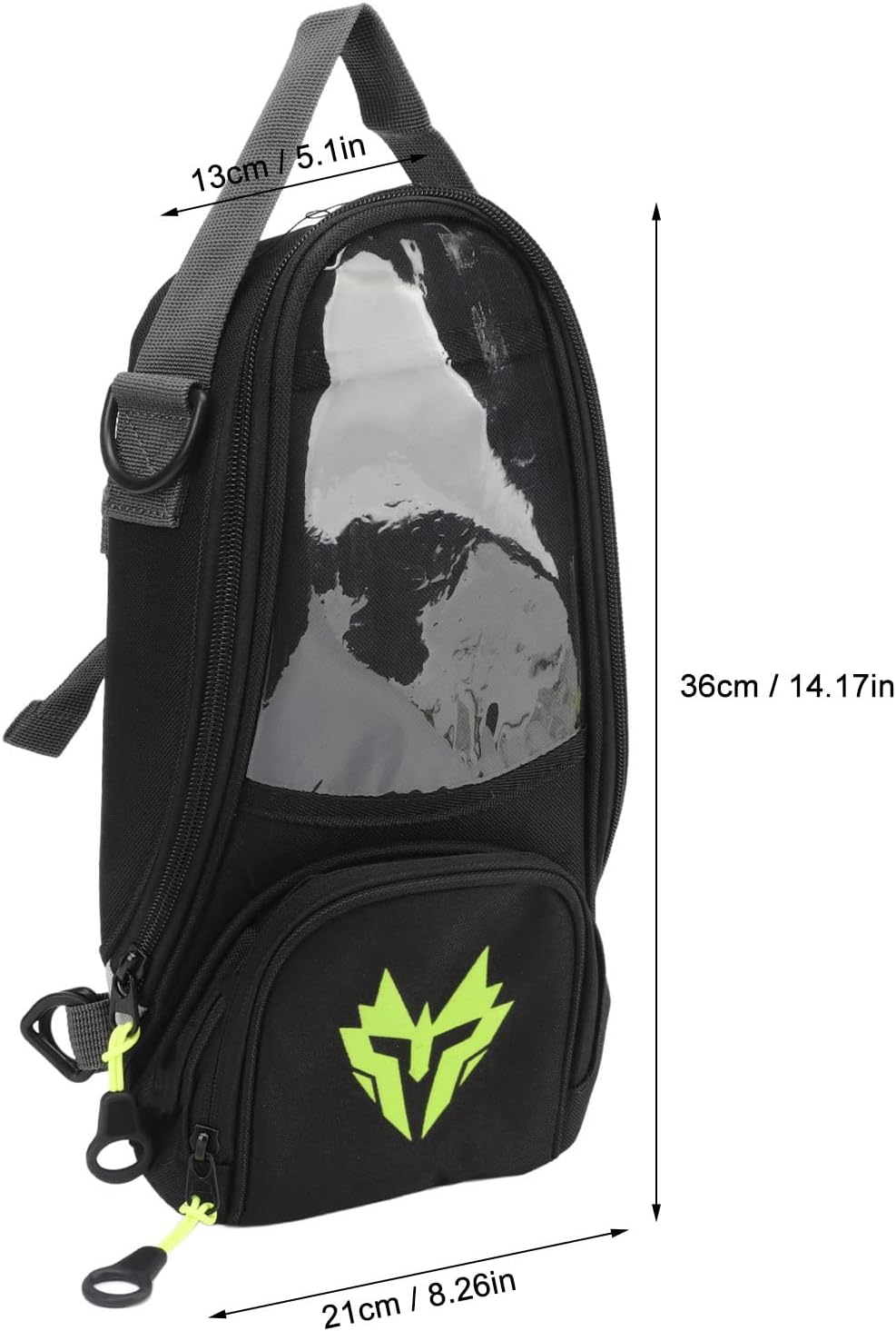 aqxreight Kraftstofftanktasche, Magnetischer Motorrad-Tankrucksack aus Oxford-Gewebe, Hochfestes 4,5