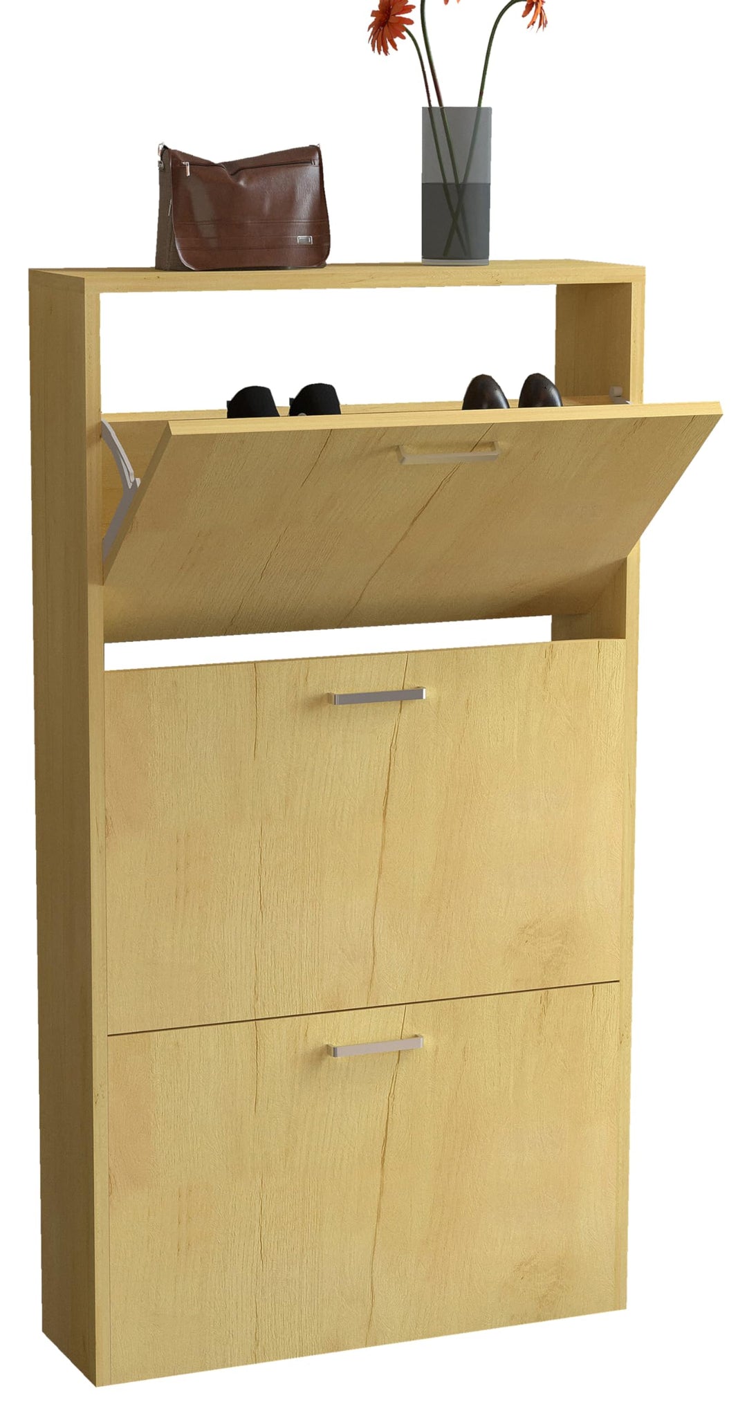 VCM Holz Regal Kipper Schuhregal Schuhschrank Schuhkipper 3 Sulos M Honig-eiche, Honig-eiche