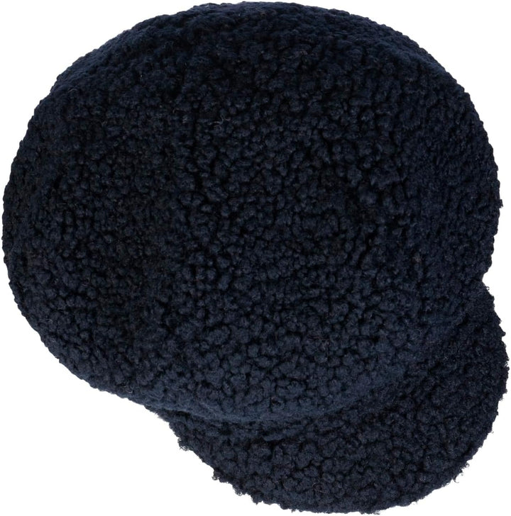 Seeberger Teddy Fur Ballonmütze Schirmmütze Damencap Wintercap Kunstfellcap Baker-Boy-Mütze Mit Schi