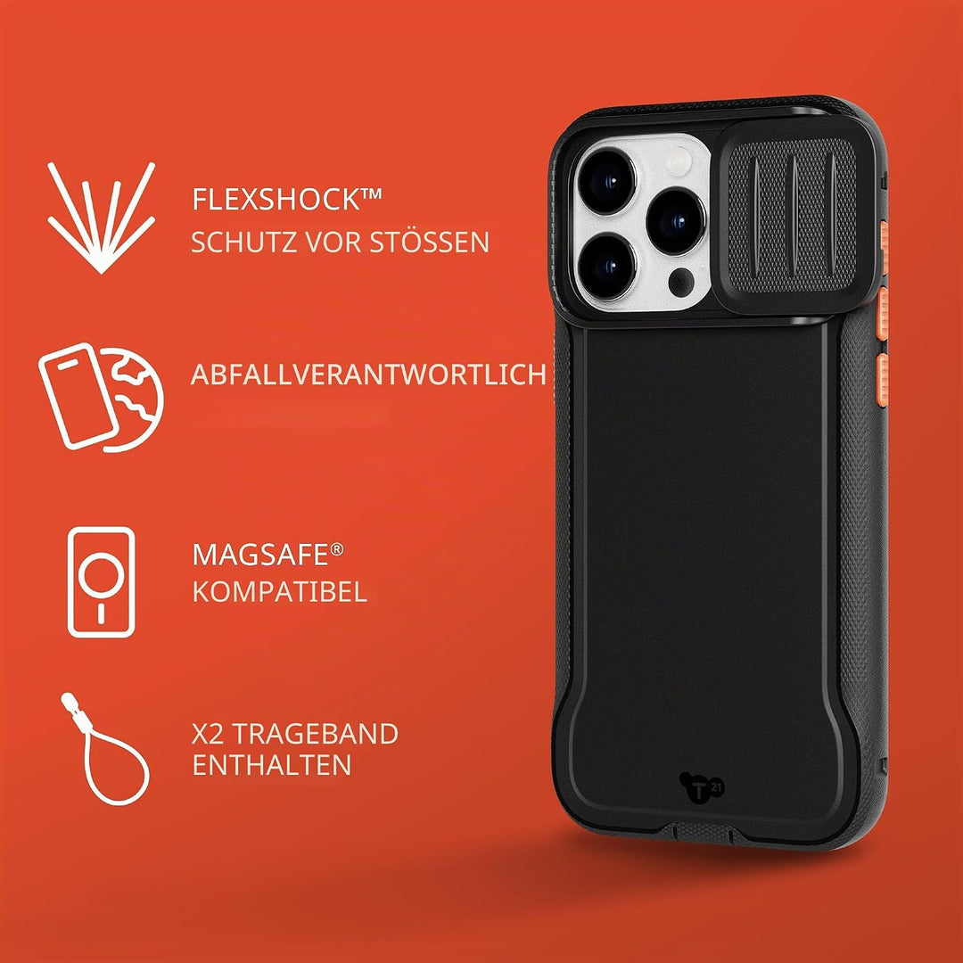 Tech21 Evo Max Hülle für iPhone 15 Pro Max - Kompatibel mit MagSafe - Aufprallschutz Hülle - Schlüss