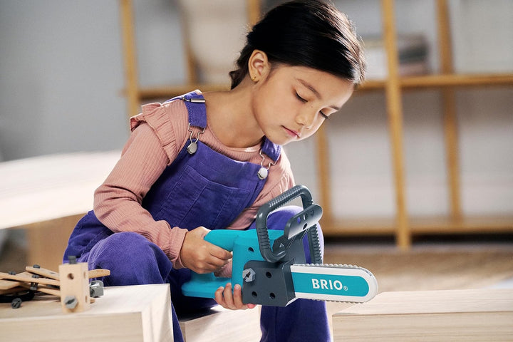 BRIO Builder - 34602 Kettensäge - Entwicklungsförderndes Rollenspiel- & Konstruktionsspielzeug für K