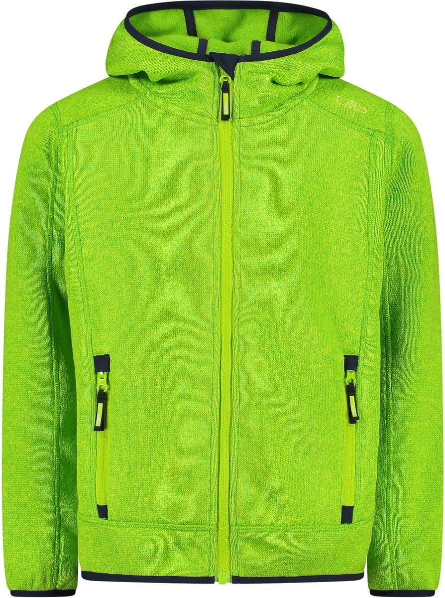 CMP Unisex Kinder Kinderjacke mit Fester Kapuze fleecejacke 92 Säure-B.Blau, 92 Säure-B.Blau