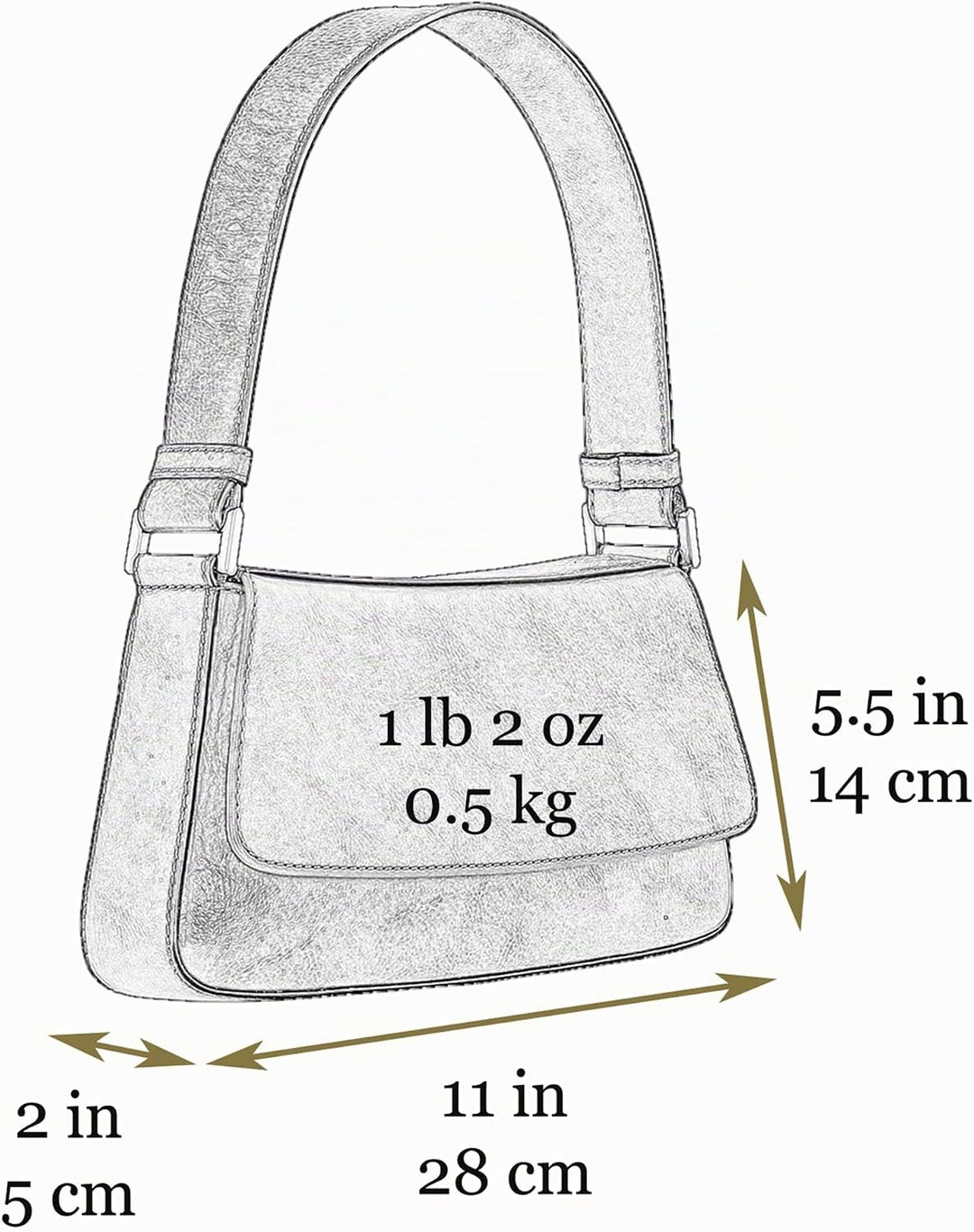 Time Resistance Lederhandtasche - Geldbörse aus Vollnarbenleder für Damen - Umhängetasche Cognac-bra