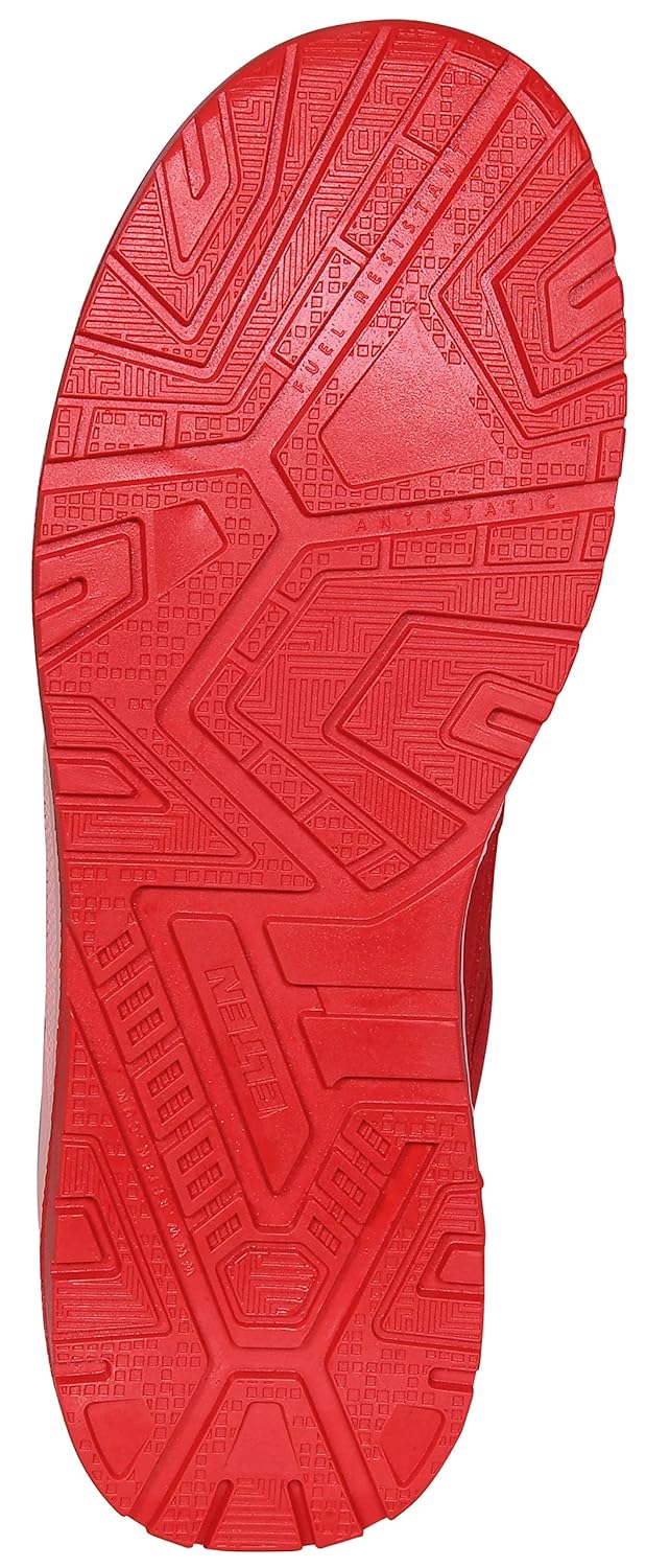 ELTEN Sicherheitsschuhe MAVERICK red Low ESD S3, Herren, Textil, Stahlkappe, leicht, sportlich, Rot,