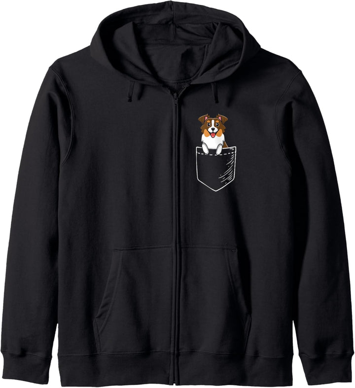 Red Australian Shepherd Kapuzenjacke