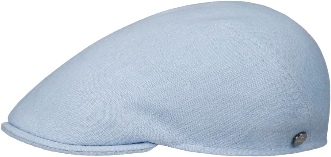 LIERYS Elegantes Design: Die melierte dunkelblaue Flatcap besticht durch ihre frische Ausstrahlung u