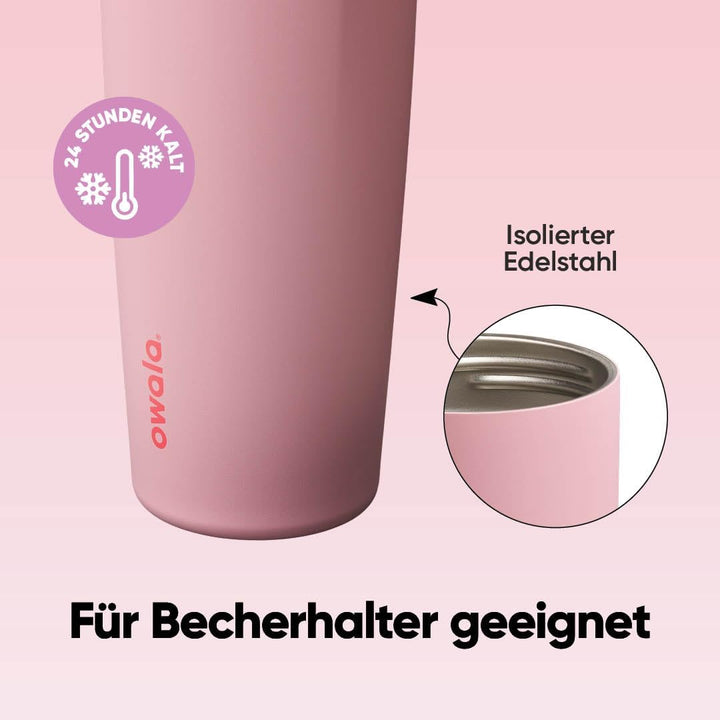 Owala FreeSip Sway Isolierte Edelstahl Trinkflasche mit Strohhalm und 2‑in‑1‑Trinköffnung, 890ml, in