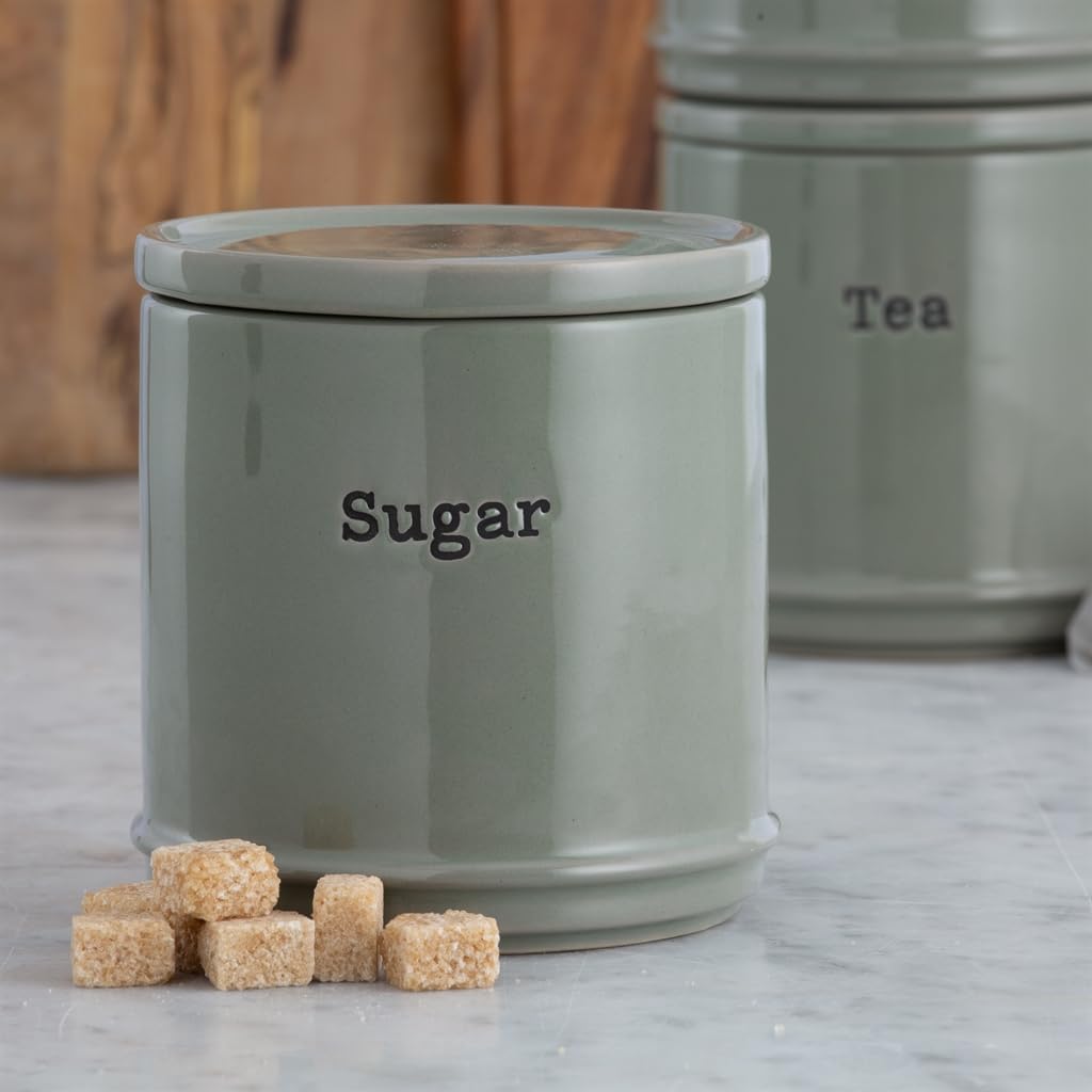 Price&amp;Kensington ACCENTS Vorratsdosen, Kaffee, Tee und Zucker im 3er Set, salbei, 3 x 750 ml Tea, Co