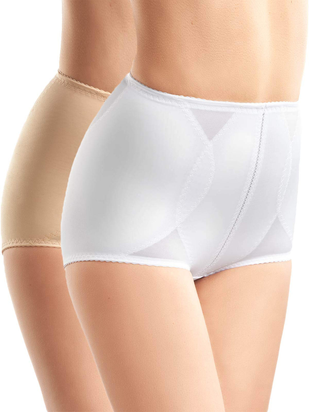 waescheshoppy Susa 2er Sparpack Miederhose 4970 Gr. 65-110 75 Haut/Weiss, 75 Haut/Weiss