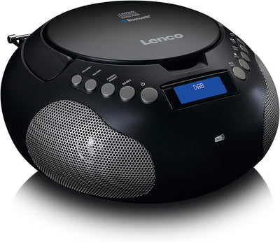 Lenco SCD-341 tragbares CD-Radio -CD-Player - DAB+ Radio - Bluetooth - Sender und Titelspeicher - Uh