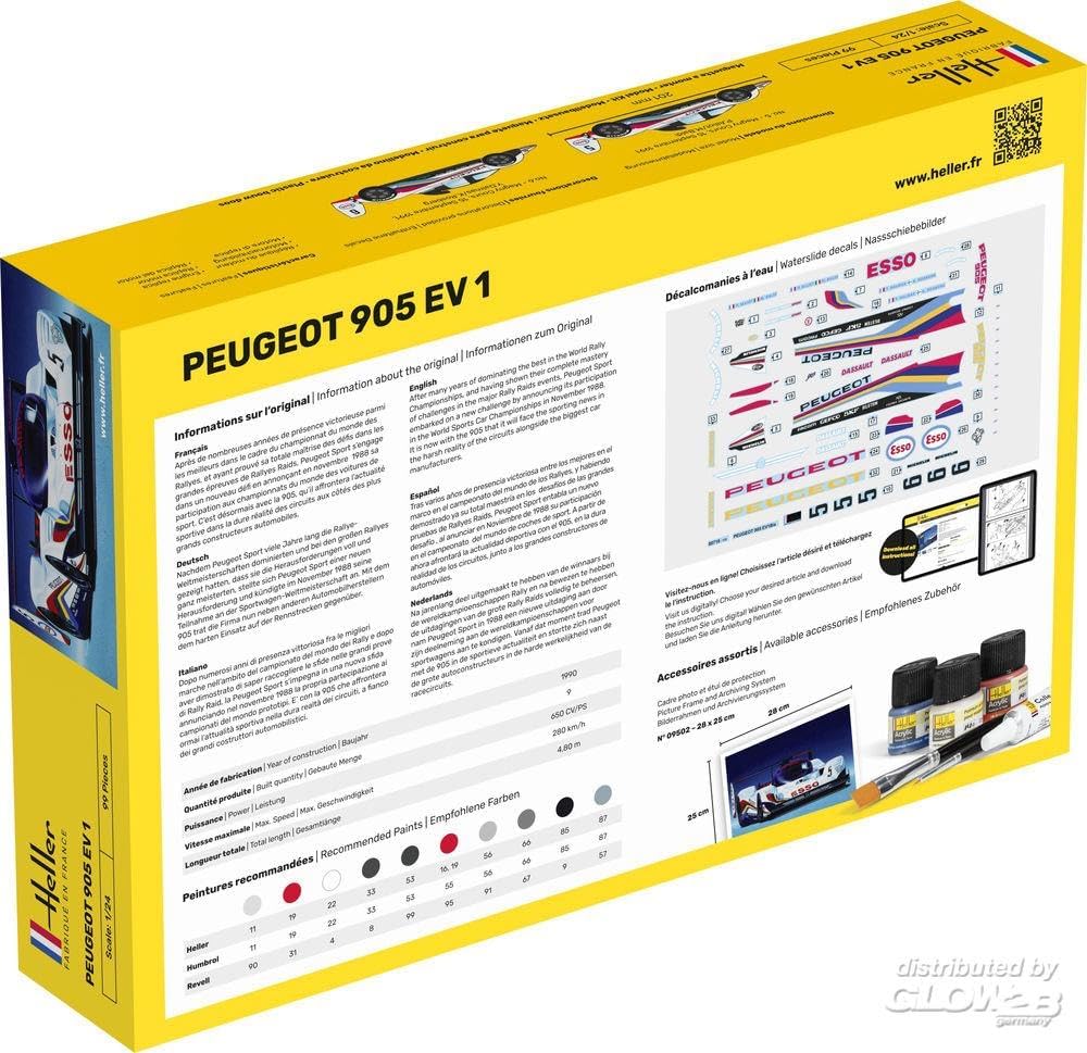 Heller 80718 Modellbausatz Peugeot 905 EV 1