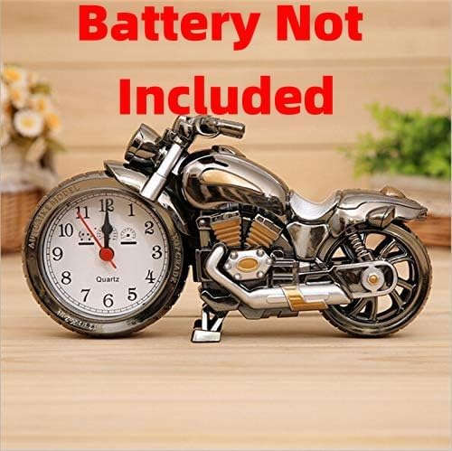 Topyond Weinlese Motorrad Wecker,Motorrad Uhr Mit Zifferblatt,Desktop Dekoration, Motorrad Deko,Kind