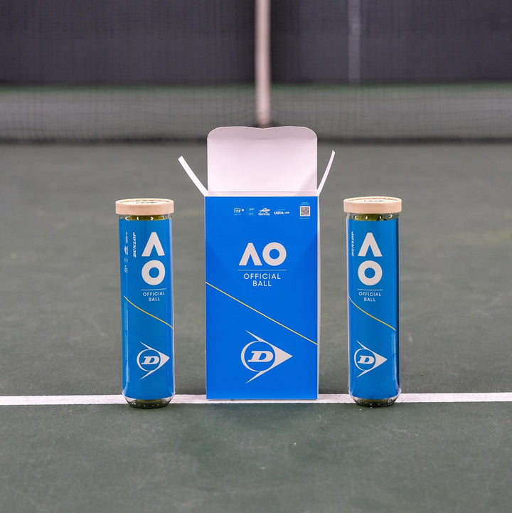 DUNLOP Tennisball Australian Open - für Sandplatz, Hartplatz und Rasen 2 x 4 Bälle, 2 x 4 Bälle