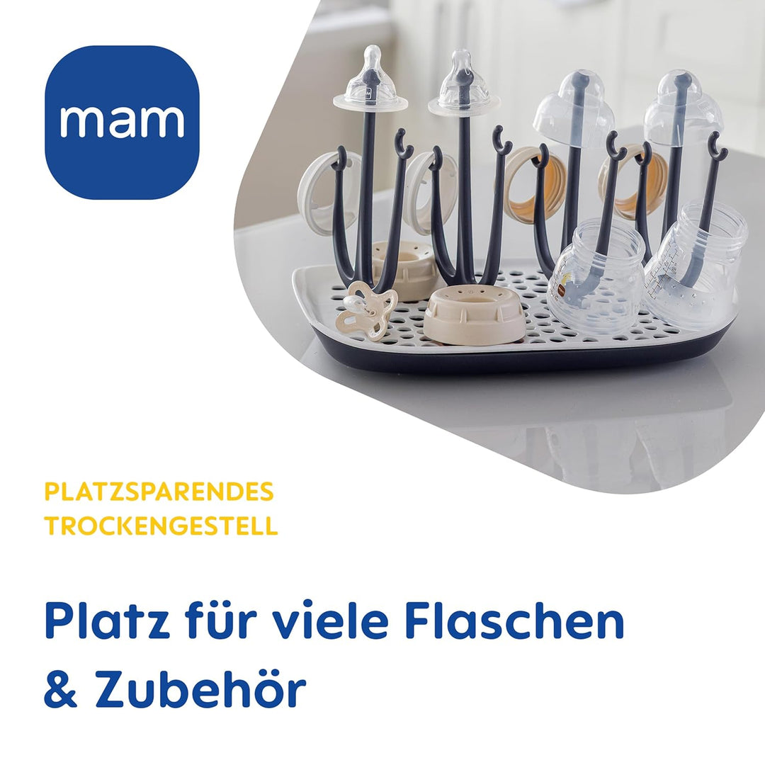 MAM Easy Start Anti-Colic Set inkl. Trockengestell | 0+ Mon | Babyflaschen-Set | 96% Hebammen-Empfeh