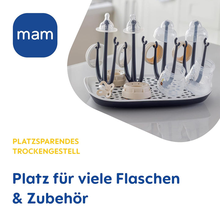 MAM Easy Start Anti-Colic Set inkl. Trockengestell | 0+ Mon | Babyflaschen-Set | 96% Hebammen-Empfeh