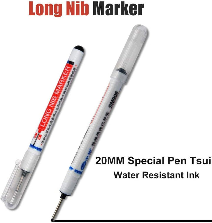 Permanentmarker für 0,7–1 mm extra lange Spitze, schwarz, 8 Stück, 8
