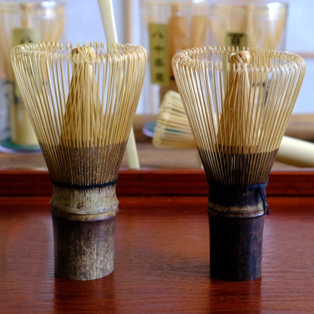 Matcha Besen, Bambus-Teebesen mit 120 Borsten, Chasen für Matchapulver, Traditioneller Matchabesen f