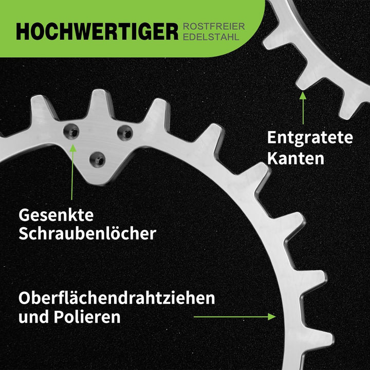 Edelstahl Spikes für Husqvarna Automower 420/320/430X/435X/440/450X, Spikes RasenTraktionsverbesseru