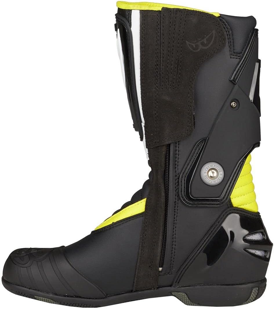 Berik Shaft 2.0 Motorradstiefel, schwarz/gelb, 46 46 EU Schwarz Gelb, 46 EU Schwarz Gelb