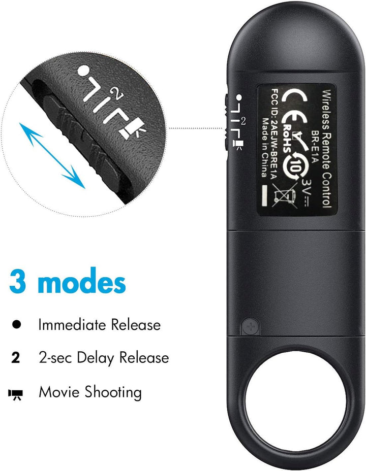 AODELAN Kabellose Fernauslöser BR-E1A Fernbedienung für Canon M50 EOS R5C R3 R RP R5 R6 M6 Mark II 9