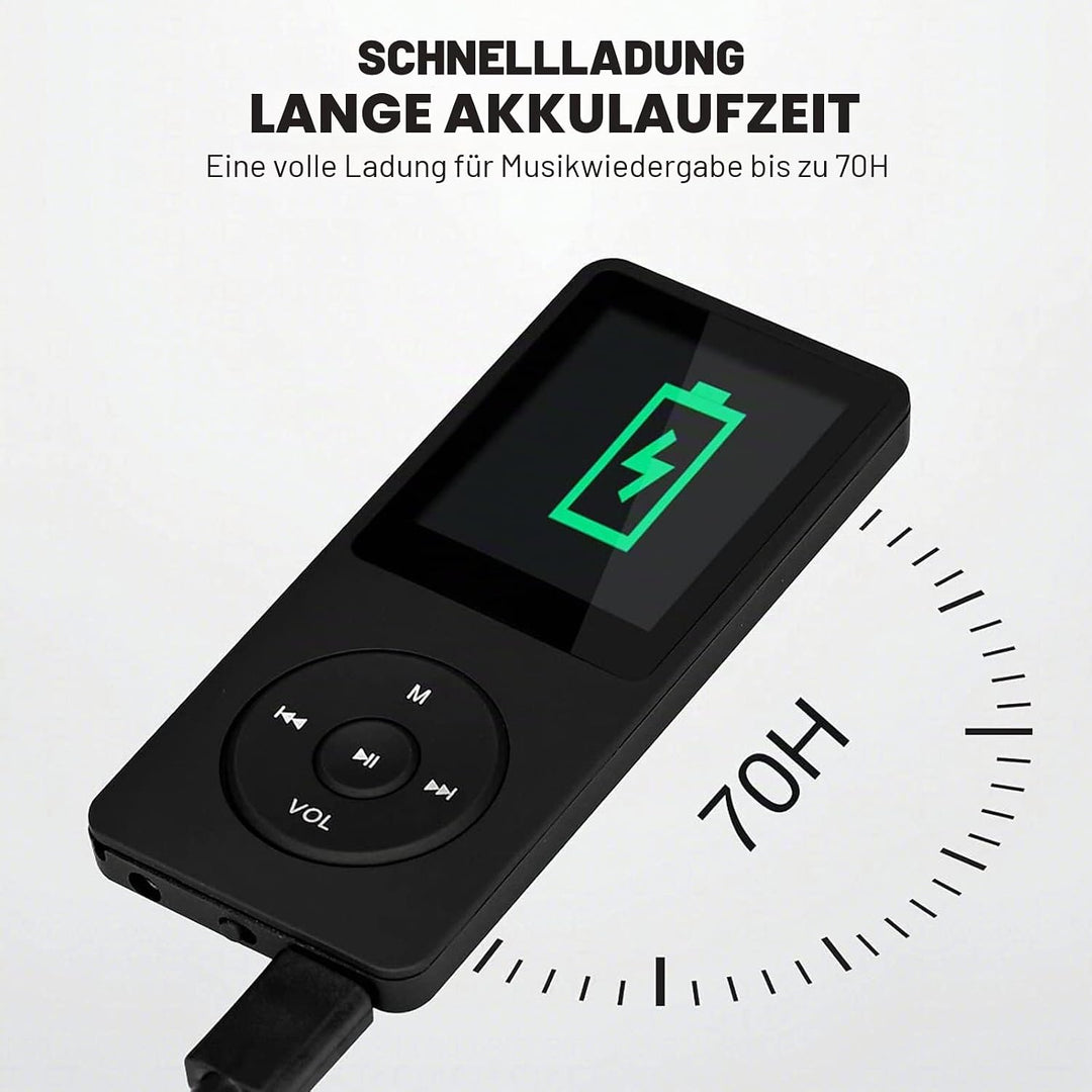 MP3-Player, MP3/MP4 digitaler Musik-Player, Lychee Upgrade, 8 GB, tragbarer HiFi-Sound, Musik-Player