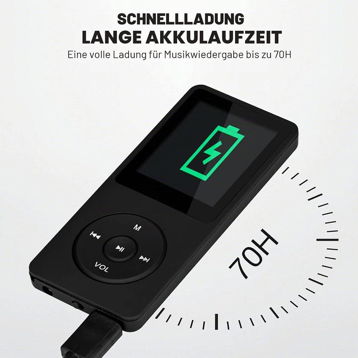 MP3-Player, MP3/MP4 digitaler Musik-Player, Lychee Upgrade, 8 GB, tragbarer HiFi-Sound, Musik-Player