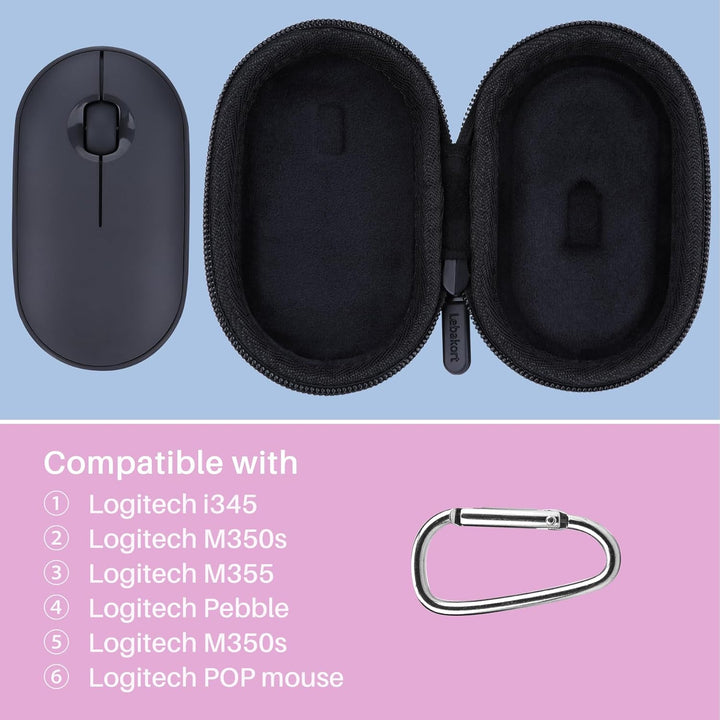 Lebakort Hart Reise Schutz Hülle Etui Tasche für Logitech Pebble Mouse 2 M350s M350 M355 i345 Schlan