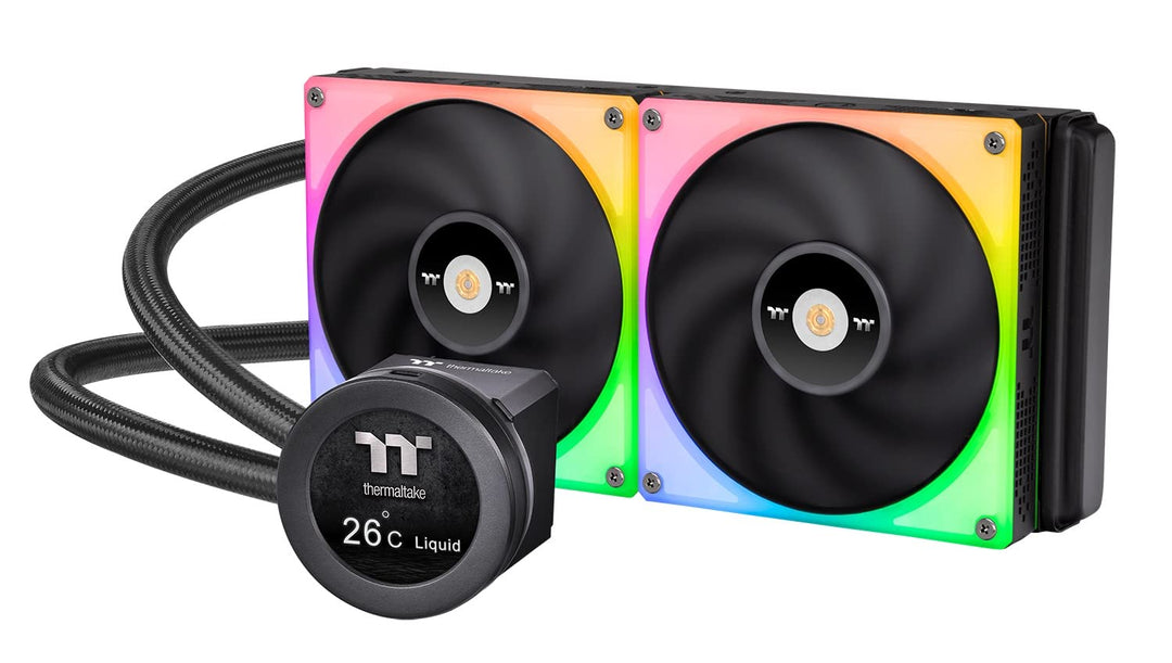 Thermaltake TOUGHLIQUID Ultra 280 RGB CPU Liquid Cooler All-In-One 280mm ARGB Ultra Serie Black, 280
