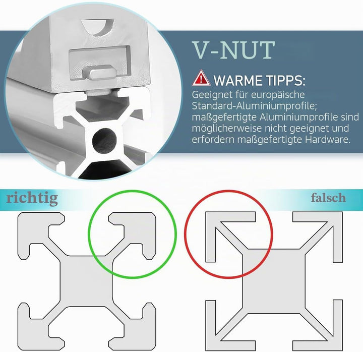 20 Stück Aluprofil 30x30,Winkelverbinder,Aluprofil,Aluwinkel Befestigungsmaterial für Befestigung vo