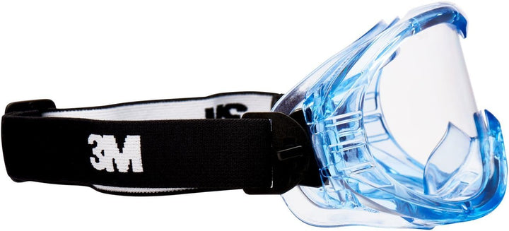 3M Kapselgehörschutz 90563E, Zusammenklappbarer Ohrenschützer, schwarz & Vollsichtschutzbrille Fahre