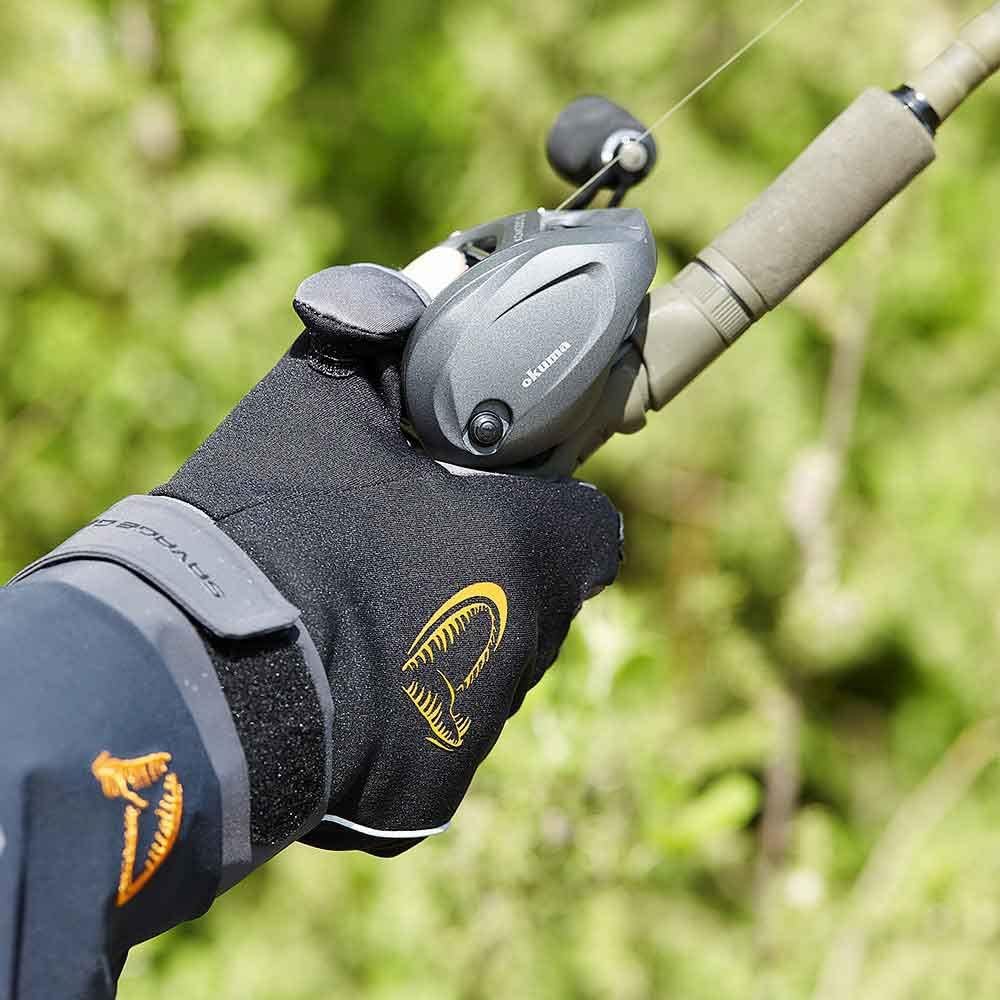 Savage Gear Softshell Winter Gloves Black - Angelhandschuhe XL, XL