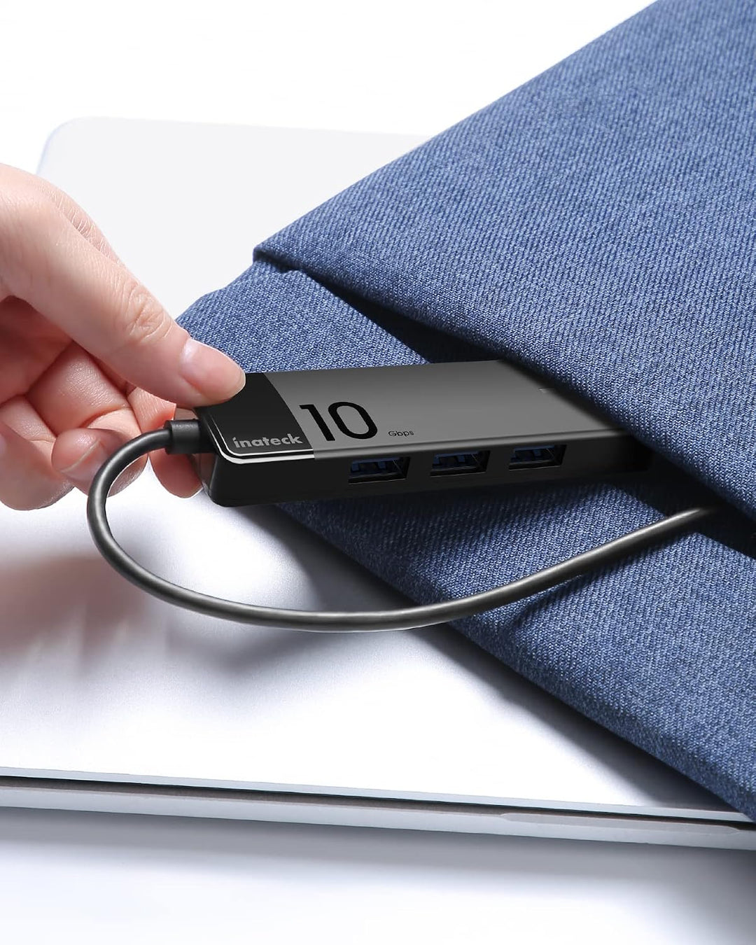 Inateck USB 3.2 Gen 2 Geschwindigkeit, USB-C zu USB Hub mit 4 USB-A-Anschlüssen, HB2025 4 in 1, 4 in