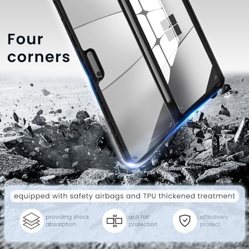 Omnpak Tasche für iPad Pro 12,9 Zoll, schützende Tablet Hülle mit Elektronik Organizer für iPad Penc