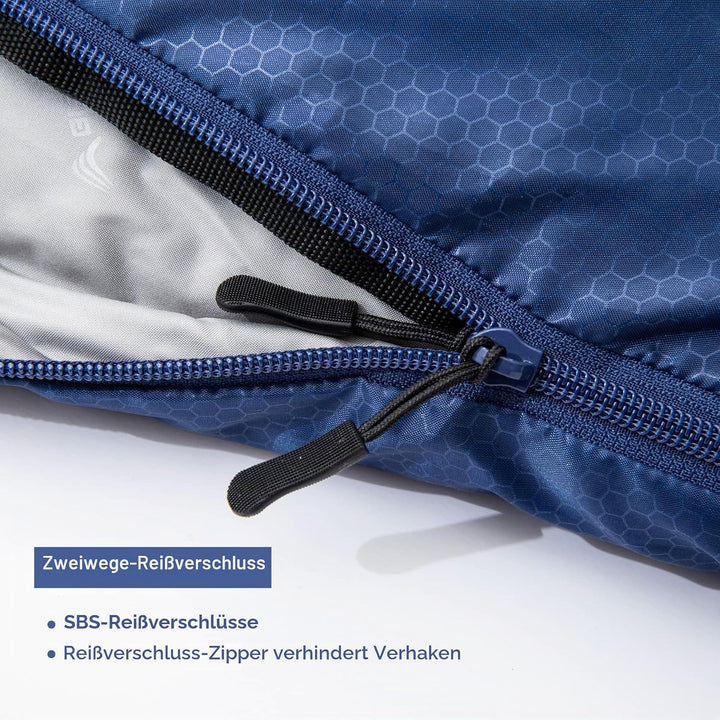 BISINNA XXL Schlafsack Für Grosse Erwachsene, 3-4 Jahreszeiten Winter Outdoor Warmer Deckenschlafsac