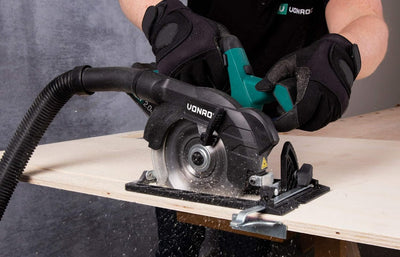 VONROC Handkreissäge Akku 20V - Akku Kreissäge 150mm, Säge inkl. Laserführung & Staubabsaugung - Mit