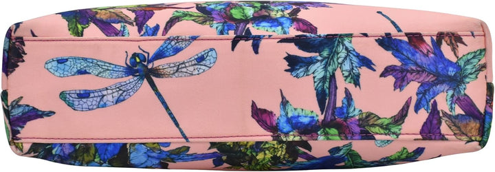 Anuschka Crossbody Tasche mit Einsteckfach - Wanderlust Kollektion - Nylonstoff mit Leder Trim und K