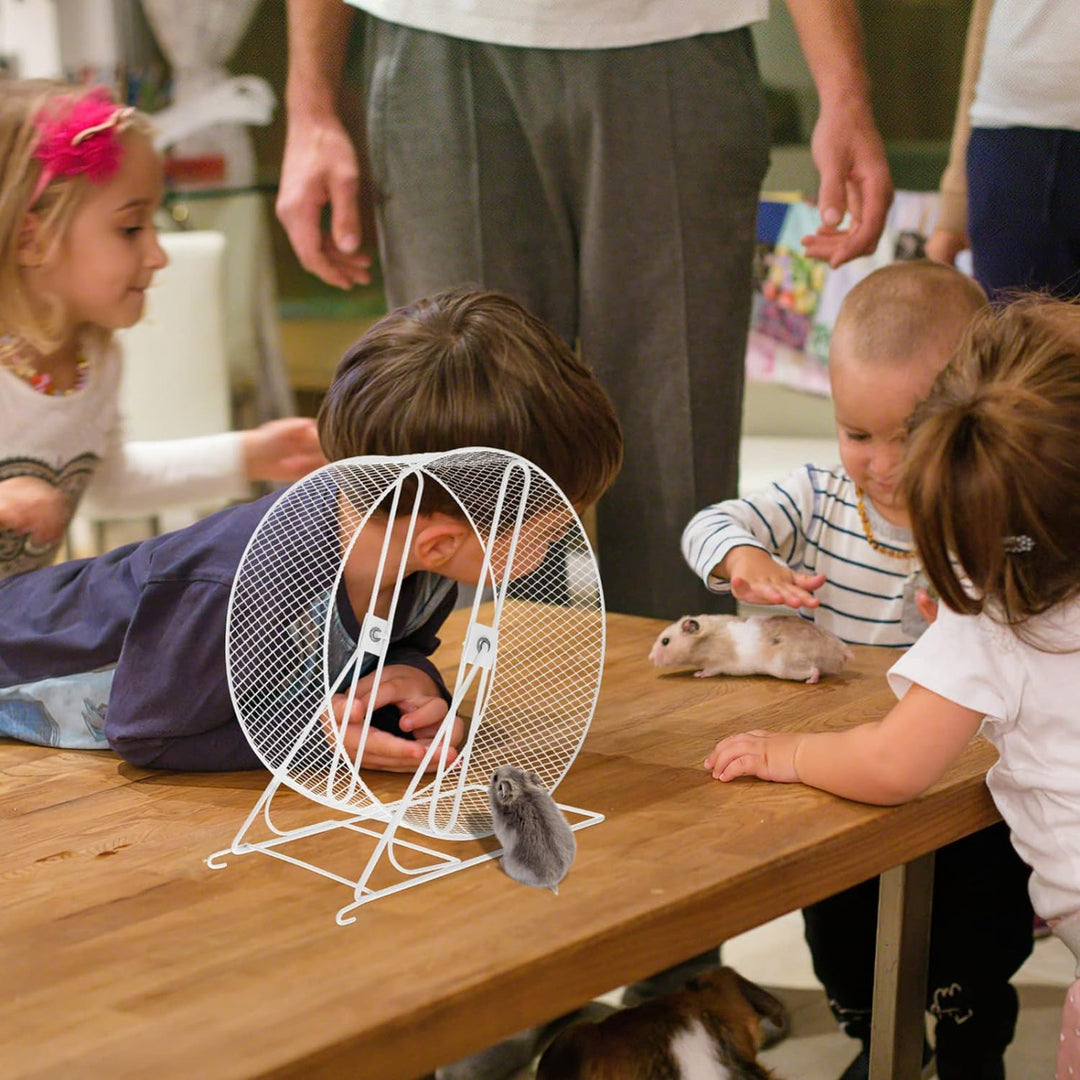 Mikikit Laufrad Für Hamster Kleines Hamsterrad Ratten-übungsrad Laufrad Metall Nager Hamsterball 10