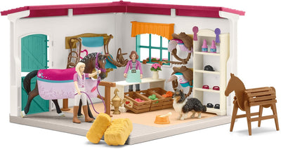 schleich 42568 Reitshop zum modularen Reiterhof, für Kinder ab 5-12 Jahren, HORSE CLUB - Spielset