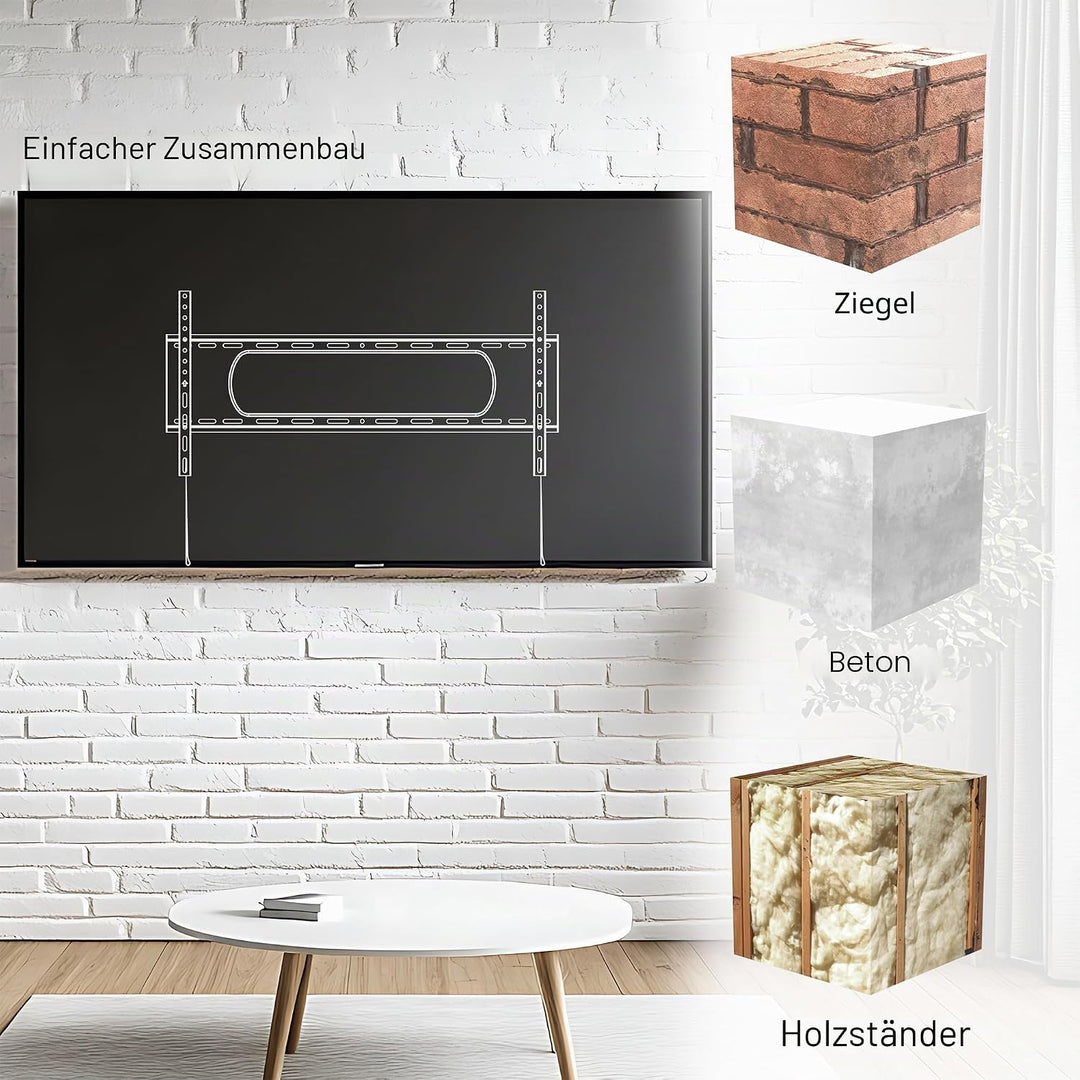 VIVO Wandhalterung für Fernseher mit Einer Bildschirmdiagonale von 109 bis 228,6 cm (43 bis 90 Zoll)