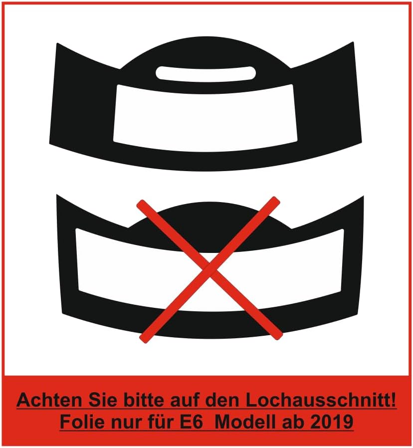 3 x Schutzfolie/Kratzschutz passend für Jura E-Line - E6 - (Modell ab 2019 bis Heute inkl. EB Modell