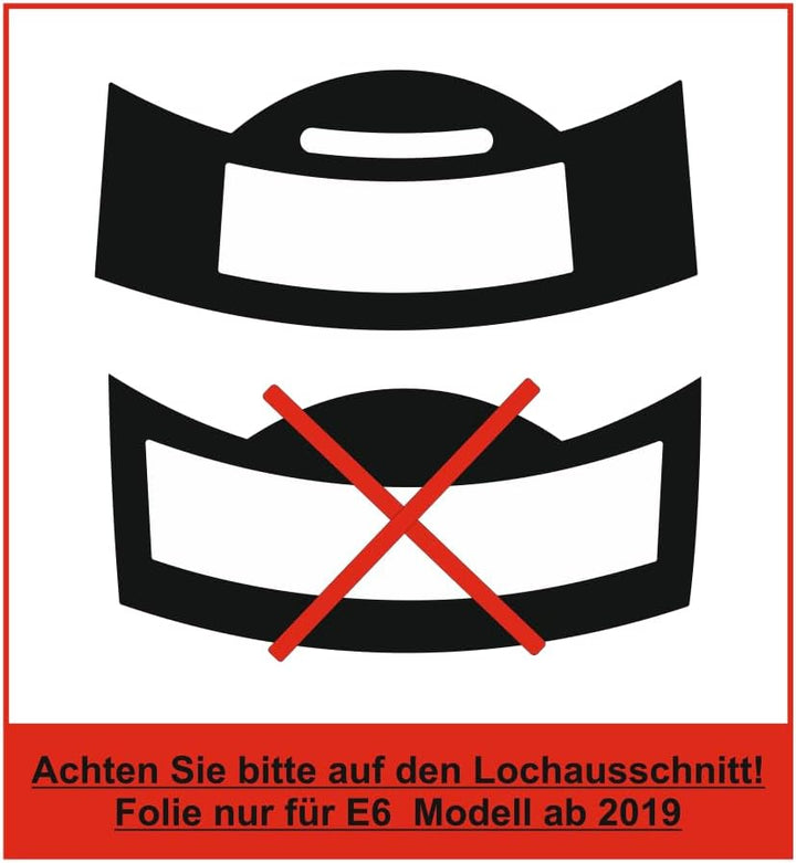 10 x Schutzfolie/Kratzschutz für Jura E-Line - E6 - (Modell ab 2019 bis Heute inkl. EB Modelle) Tass