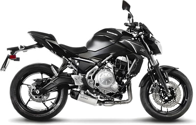 Auspuffanlage LeoVince Komplettanlage SBK UNDERBODY, Edelstahl, Carbon Kappe, 2/1, mit Katalysator,