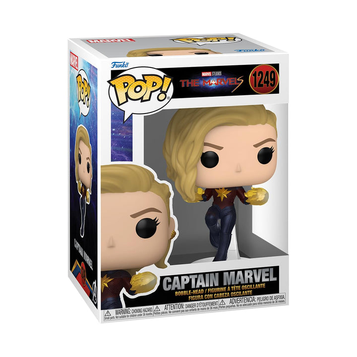 Funko Pop! Vinyl: The Marvels - Captain Marvel - Vinyl-Sammelfigur - Geschenkidee - Offizielle Hande