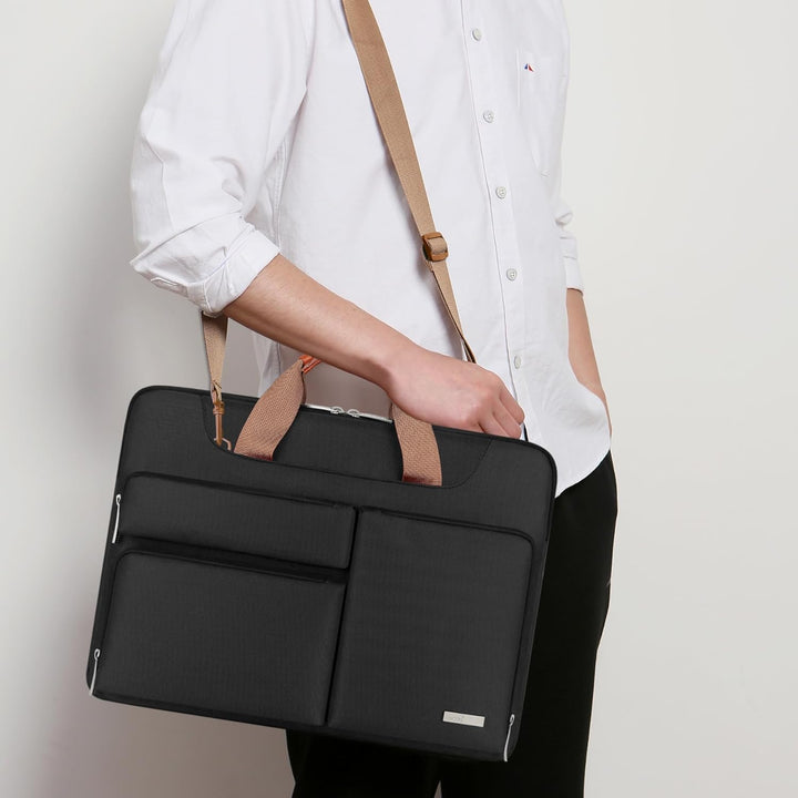 Lacdo 360° Rundumschutz Laptop Schultertasche Hülle für 13 Zoll Neu MacBook Pro M2/M1 2022-2012, 13