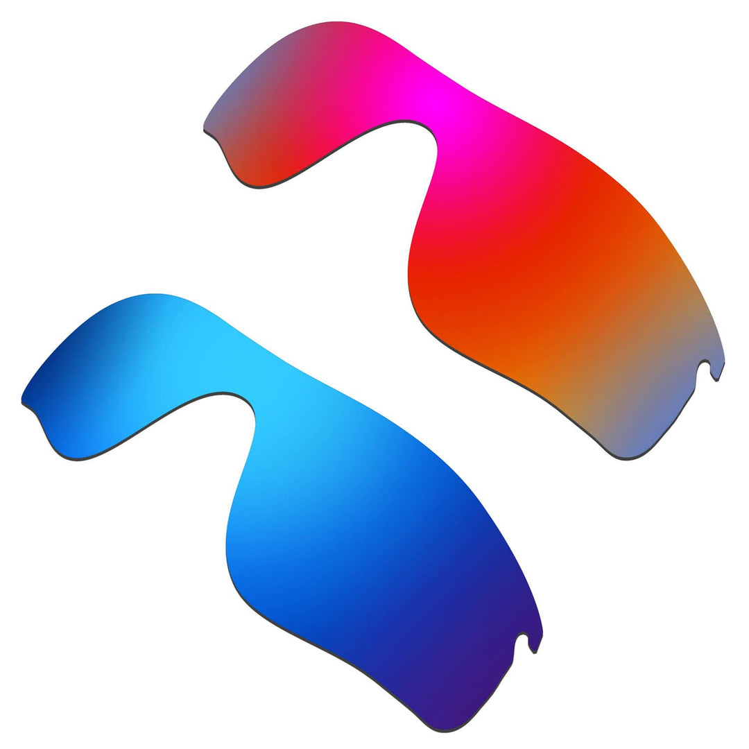 HKUCO Verstärken Ersatz-Brillengläser für Oakley RadarLock Path Rot/Blau TAC Polarisiert